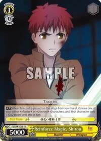 Reinforce Magic, Shirou - Fate/stay night [Unlimited Blade Works] - Weiss Schwarz card