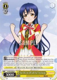 "Our LIVE, the LIFE with You" Umi Sonoda - Love Live! - Weiss Schwarz card