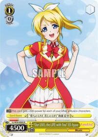 "Our LIVE, the LIFE with You" Eli Ayase - Love Live! - Weiss Schwarz card
