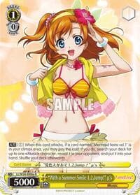 "With a Summer Smile 1,2,Jump!" u's (A) - Love Live! - Weiss Schwarz card