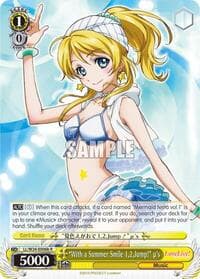 "With a Summer Smile 1,2,Jump!" u's (B) - Love Live! - Weiss Schwarz card