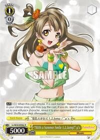 "With a Summer Smile 1,2,Jump!" u's (C) - Love Live! - Weiss Schwarz card
