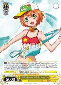 "With a Summer Smile 1,2,Jump!" u's (E) - Love Live! - Weiss Schwarz card