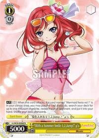 "With a Summer Smile 1,2,Jump!" u's (F) - Love Live! - Weiss Schwarz card