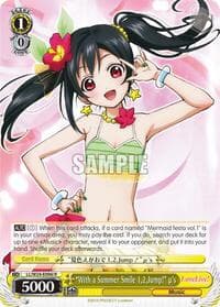 "With a Summer Smile 1,2,Jump!" u's (I) - Love Live! - Weiss Schwarz card