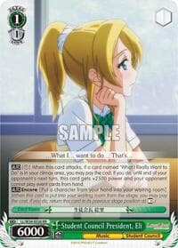 Student Council President, Eli - Love Live! - Weiss Schwarz card