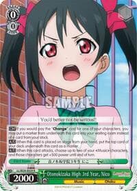 Otonokizaka High 3rd Year, Nico - Love Live! - Weiss Schwarz card