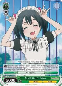 Maid Outfit Nico - Love Live! - Weiss Schwarz card