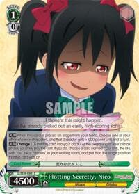 Plotting Secretly, Nico - Love Live! - Weiss Schwarz card