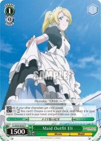 Maid Outfit Eli - Love Live! - Weiss Schwarz card