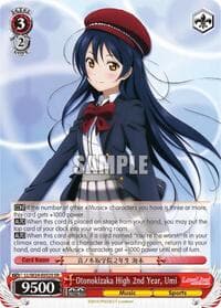 Otonokizaka High 2nd Year, Umi (SR) - Love Live! - Weiss Schwarz card