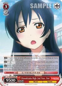 Otonokizaka High 2nd Year, Umi - Love Live! - Weiss Schwarz card
