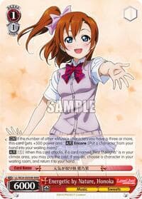 Energetic by Nature, Honoka (RRR) - Love Live! - Weiss Schwarz card