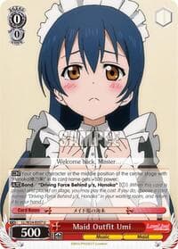 Maid Outfit Umi - Love Live! - Weiss Schwarz card