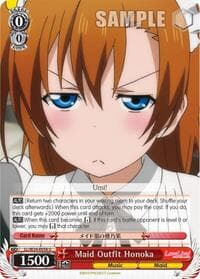 Maid Outfit Honoka - Love Live! - Weiss Schwarz card