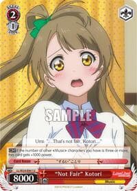 "Not Fair" Kotori - Love Live! - Weiss Schwarz card