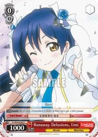 Runaway Delusions, Umi - Love Live! - Weiss Schwarz card