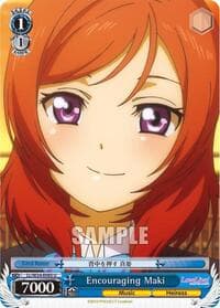 Encouraging Maki - Love Live! - Weiss Schwarz card
