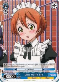 Maid Outfit Rin - Love Live! - Weiss Schwarz card