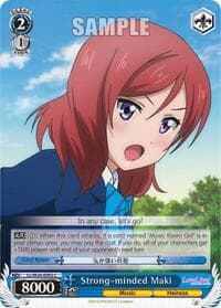 Strong-minded Maki - Love Live! - Weiss Schwarz card
