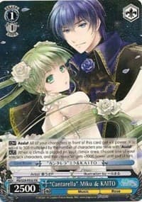 "Cantarella" Miku & KAITO - Hatsune Miku: Project DIVA F 2nd - Weiss Schwarz card
