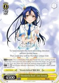 "Wonderful Rush" Umi Sonoda - Love Live! - Weiss Schwarz card