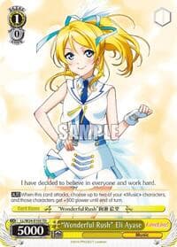 "Wonderful Rush" Eli Ayase - Love Live! - Weiss Schwarz card