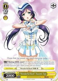 "Wonderful Rush" Nozomi Tojo - Love Live! - Weiss Schwarz card