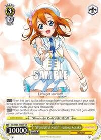 "Wonderful Rush" Honoka Kosaka (SR) - Love Live! - Weiss Schwarz card