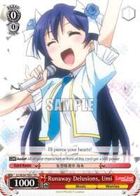 Runaway Delusions, Umi (TD) - Love Live! - Weiss Schwarz card