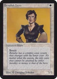Benalish Hero - Alpha Edition - Magic: The Gathering card