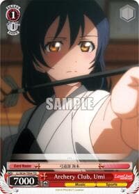 Archery Club, Umi (TD) - Love Live! - Weiss Schwarz card