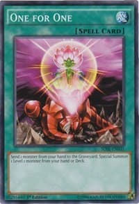 One for One - Structure Deck: Synchron Extreme - YuGiOh card