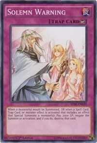 Solemn Warning - Structure Deck: Synchron Extreme - YuGiOh card