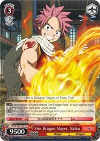 Fire Dragon Slayer, Natsu - Fairy Tail ver.E - Weiss Schwarz card