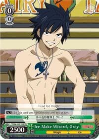 Ice Make Wizard, Gray - Fairy Tail ver.E - Weiss Schwarz card