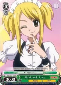 Maid Look, Lucy - Fairy Tail ver.E - Weiss Schwarz card