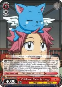 Childhood Natsu & Happy - Fairy Tail ver.E - Weiss Schwarz card