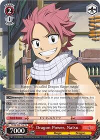 Dragon Power, Natsu - Fairy Tail ver.E - Weiss Schwarz card