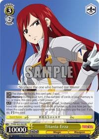 Titania Erza - Fairy Tail ver.E - Weiss Schwarz card
