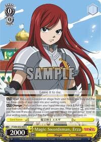 Magic Swordsman, Erza - Fairy Tail ver.E - Weiss Schwarz card