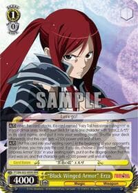 "Black Winged Armor" Erza (RRR) - Fairy Tail ver.E - Weiss Schwarz card