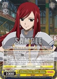 Ultra Close Type, Erza - Fairy Tail ver.E - Weiss Schwarz card