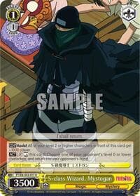 S-class Wizard, Mystogan - Fairy Tail ver.E - Weiss Schwarz card