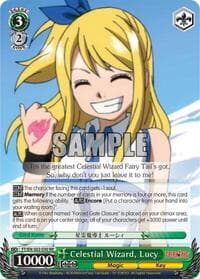Celestial Wizard, Lucy - Fairy Tail ver.E - Weiss Schwarz card