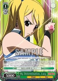 My Determination, Lucy - Fairy Tail ver.E - Weiss Schwarz card
