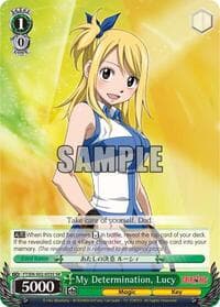 My Determination, Lucy (SR) - Fairy Tail ver.E - Weiss Schwarz card