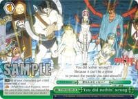 You did nothin' wrong! - Fairy Tail ver.E - Weiss Schwarz card