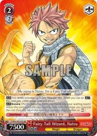 Fairy Tail Wizard, Natsu - Fairy Tail ver.E - Weiss Schwarz card