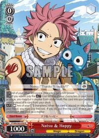 Natsu & Happy - Fairy Tail ver.E - Weiss Schwarz card